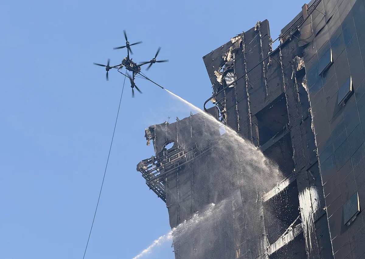 Dubai: Drones deployed to bring fire under control in Al Barsha building